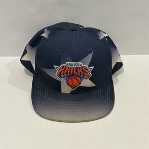 Mitchell & Ness New York Knicks Snapback Hat Blue One Size NBA Basketball